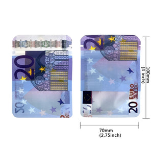 10Pcs Holographic Laser Ziplock Bags for Jewelry Storage