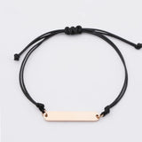 10Pcs Strip Charm Bracelets Stainless Steel Adjustable Bracelets For Women's