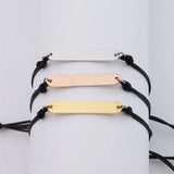 10Pcs Strip Charm Bracelets Stainless Steel Adjustable Bracelets For Women's