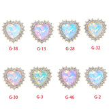 10Pcs Love Mocha Crystal Rhinestone Alloy Hair Clip Headband