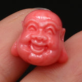 10Pcs Synthetic Coral Buddha Beads Flower Isolation Bead