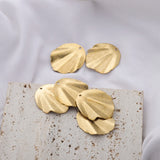 10Pcs Raw Brass Folding Leaf Charms 25x29.5mm