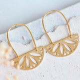 10Pcs Textured Brass Lotus Connectors for DIY Jewelry Making