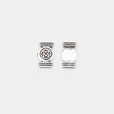 10Pcs Tibetan Silver Chinese Knot Slider Spacers For Flat Leather Bracelet