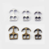 10Pcs Tibetan Silver Anchor Hook Clasp For Leather Cord Bracelet