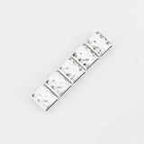 10Pcs Tibetan Silver Slider Spacer Beads for DIY Leather Cord Jewelry