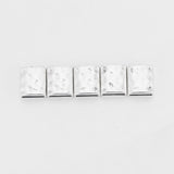 10Pcs Tibetan Silver Slider Spacer Beads for DIY Leather Cord Jewelry