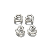 10Pcs Tibetan Silver Heart Spacer Beads 10x2mm for Leather Cord Bracelet DIY