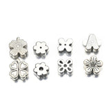10Pcs Tibetan Silver Clover Spacer Beads For 10mm Leather Cord DIY Bracelet