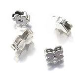 10Pcs Tibetan Silver Clover Spacer Beads For 10mm Leather Cord DIY Bracelet