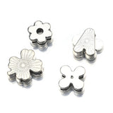 10Pcs Tibetan Silver Clover Spacer Beads For 10mm Leather Cord DIY Bracelet