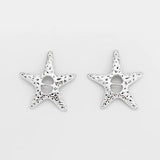 Tibetan Silver Starfish Spacer For 6mm Leather Cord DIY Bracelet