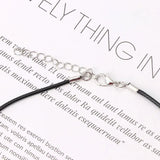 10Pcs Silk Leather Cord Chain Necklace with Lobster Claw Clasp