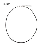 10Pcs Silk Leather Cord Chain Necklace with Lobster Claw Clasp