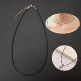 10Pcs Silk Leather Cord Chain Necklace with Lobster Claw Clasp