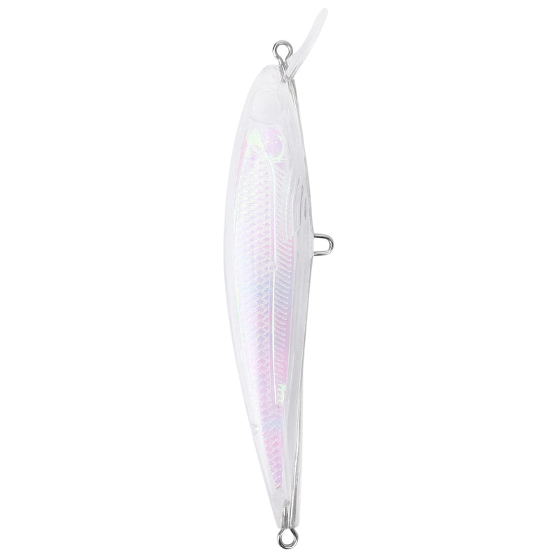 10Pcs Clear Unpainted Hard Fishing Lure Bodies Wobblers