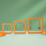 10Pcs Transparent Pe Film Jewelry Display Holder Suspended Packing Box