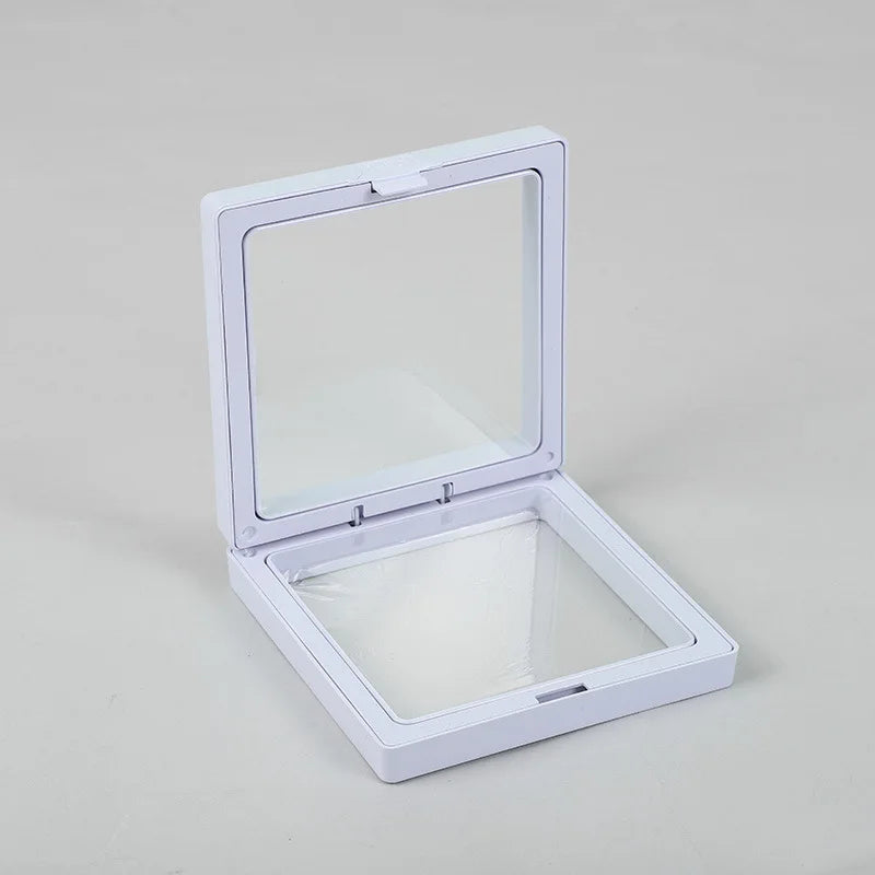 10Pcs Transparent Pe Film Jewelry Display Holder Suspended Packing Box