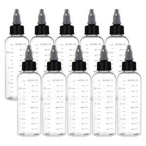 10Pcs 100ml Plastic Bottle with Cap Dropping Jars