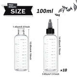 10Pcs 100ml Plastic Bottle with Cap Dropping Jars