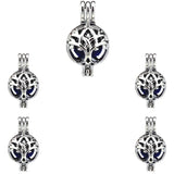 Tree Shape Pearl Cage Locket Aromatherapy Diffuser Necklace Bracelet