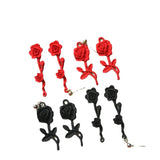 10Pcs Red Rose Charms DIY Earrings Bracelet Necklace Pendant Jewelry