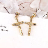 10Pcs CZ Pave Cross Charms Pendant for Jewelry Making