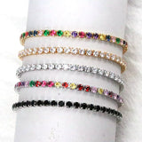 10Pcs CZ Tennis Crystal Bracelet Girl Party Jewelry