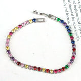 10Pcs CZ Tennis Crystal Bracelet Girl Party Jewelry