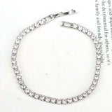 10Pcs CZ Tennis Crystal Bracelet Girl Party Jewelry