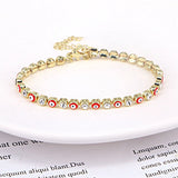 10Pcs CZ Tennis Rainbow Bracelet for Girls