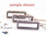 10Pcs Glass Floating Locket Memory Pendant For Women