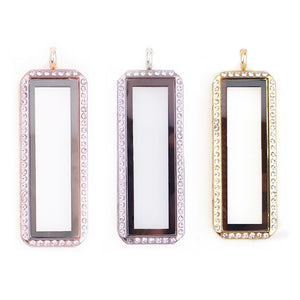 10Pcs Glass Floating Locket Memory Pendant For Women