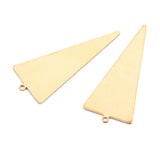 10Pcs Triangle Earrings Brass Charm Metal Stamping Blanks