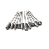 10Pcs Tungsten Carbide Milling Cutter Rotary Tool 2.35MM Shank