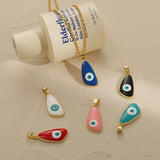 10Pcs Evil Eyes Pendants Lucky Eyes Charms DIY Necklace Making