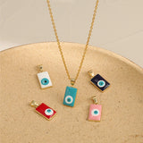 10Pcs Evil Eyes Pendants Lucky Eyes Charms DIY Necklace Making