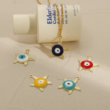 10Pcs Evil Eyes Pendants Lucky Eyes Charms DIY Necklace Making