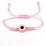 10Pcs Eye Braided Bracelet Adjustable Rope Multicolor Eye Bead Bracelet
