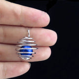 10Pcs Vintage Iron Ball Spring Spiral Cage Bead Pendant DIY Jewelry Making