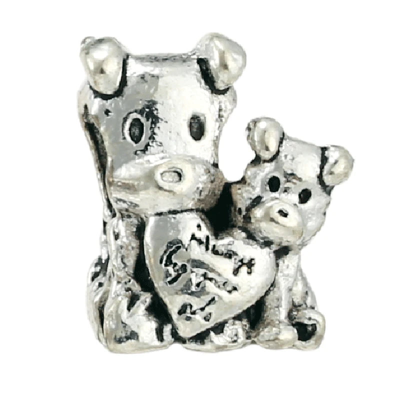10Pcs Silver-plated Cartoon Animal Charms DIY Jewelry Making
