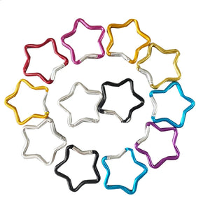10Pcs Five-Pointed Star Water Bottle Hanging Buckle Carabiner