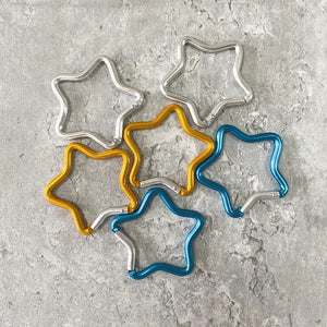 10Pcs Five-Pointed Star Water Bottle Hanging Buckle Carabiner