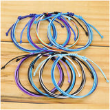 10Pcs Waterproof Wax Thread Bracelets Multicolor Boho Friendship Jewelry