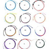 10Pcs Waterproof Wax Thread Bracelets Multicolor Boho Friendship Jewelry