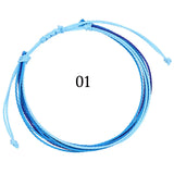 10Pcs Waterproof Wax Thread Bracelets Multicolor Boho Friendship Jewelry