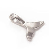 10Pcs Whale Tail Fish Charms Mermaid Tail Pendant for DIY Bracelet Necklace