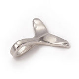 10Pcs Whale Tail Fish Charms Mermaid Tail Pendant for DIY Bracelet Necklace