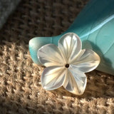 10Pcs Natural Mother Pearl Shell Flower Shell Beads Diy Earrings Jewelry