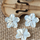 10Pcs Natural Mother Pearl Shell Flower Shell Beads Diy Earrings Jewelry